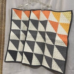 Pendleton Quilted Pillow Shams Geometric Patchwork 20”x26”